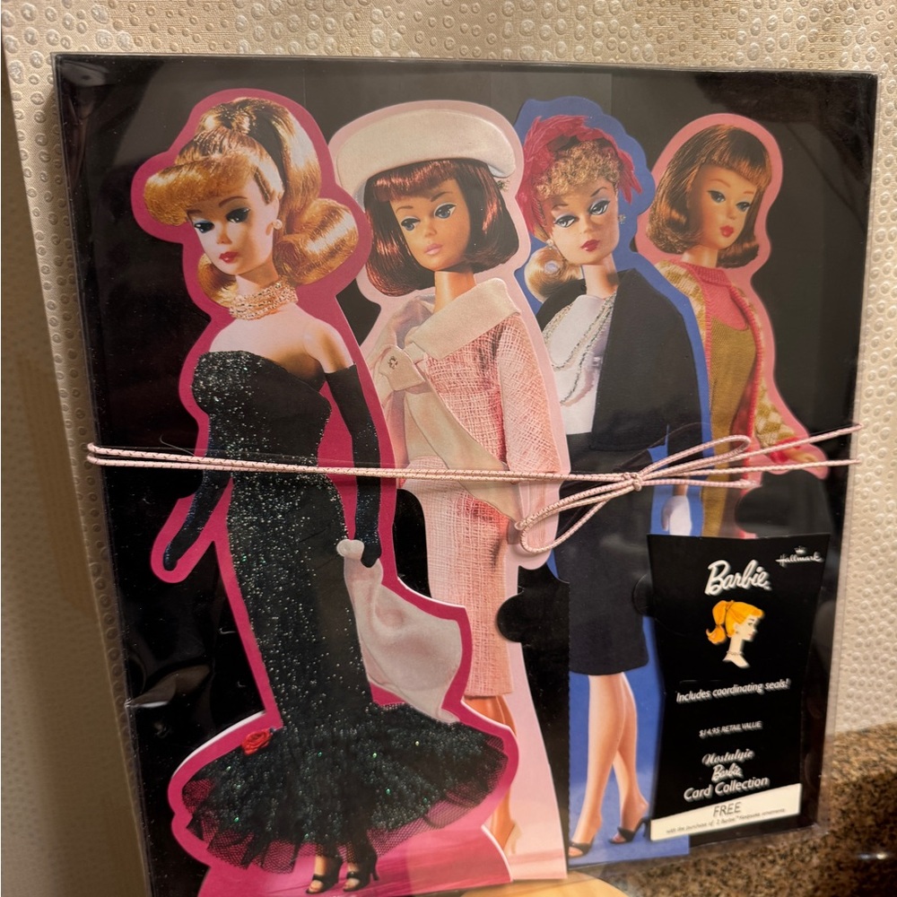 Barbie Hallmark nostalgic greeting card‎ collection with envelope box 2003 NIB